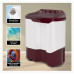 Washing Machine: Godrej 9 Kg 5 Star Active Soak Technology Semi-Automatic Top Load Washing Machine (WS EDGEPRO 90 5.0 PPB3 WNRD, Wine Red, With Rain Shower Spin)